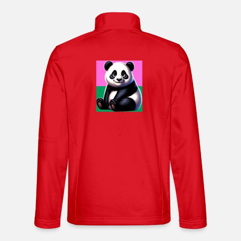 Panda - Unisex Softshelljacke - Rot