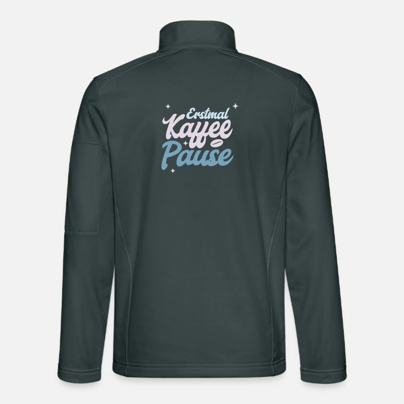 Erstmal Kaffee Pause Unisex Softshelljacke