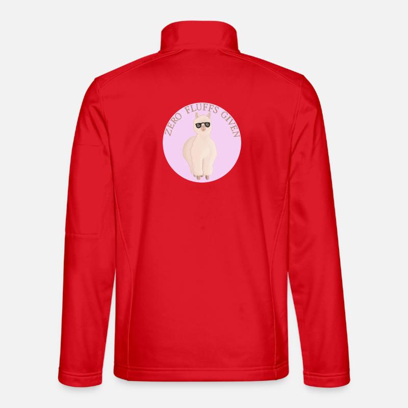 Fluffy alpaca - Unisex Softshell Jacket - red