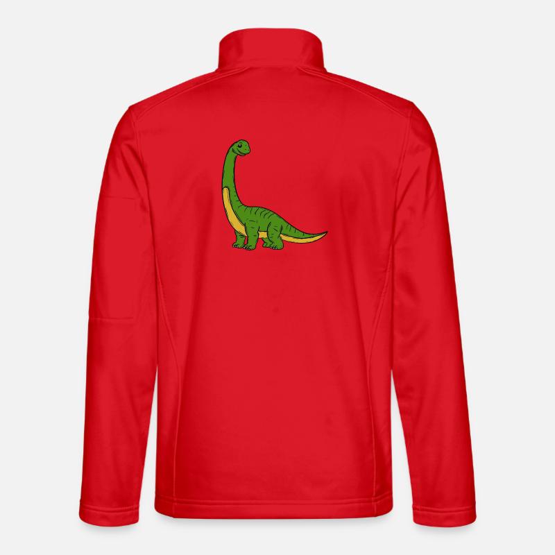 Dinosaur - Unisex Softshell Jacket - red