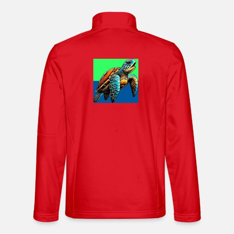 Schildkröte - Unisex Softshelljacke - Rot
