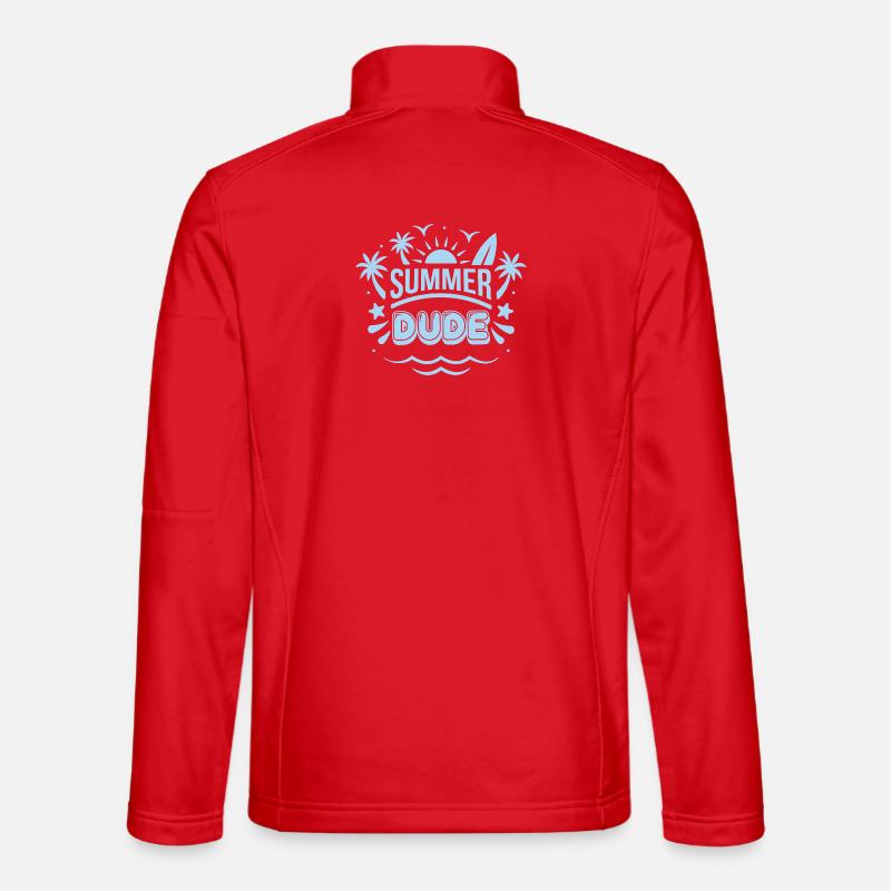 Sommer Dude Surf Logo - Unisex Softshelljacke - Rot