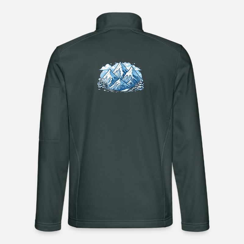 Monts de Berge Veste en tissu softshell Unisexe