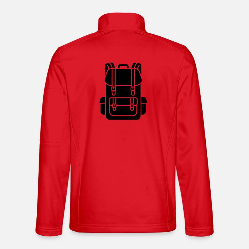 Wanderrucksack Trekking Gear - Unisex Softshelljacke - Rot