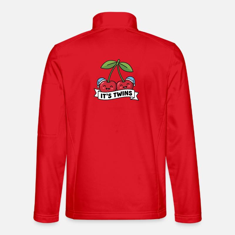 Annuncio di Due Gemelli È Gemello - Giacca softshell unisex - rosso
