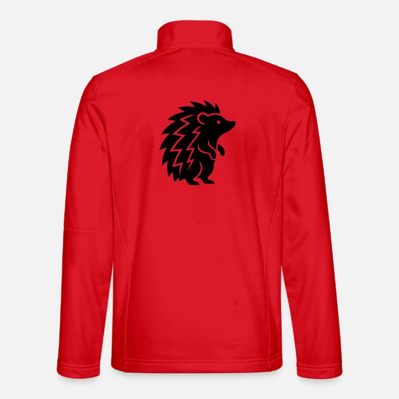 hedgehog - Unisex Softshell Jacket - red