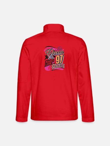 97. Geburtstag Queen - Unisex Softshelljacke - Rot