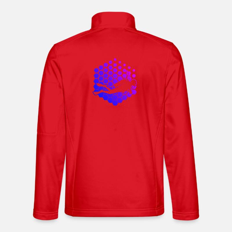 Conception vintage de plongée pour la plongée Veste en tissu softshell Unisexe