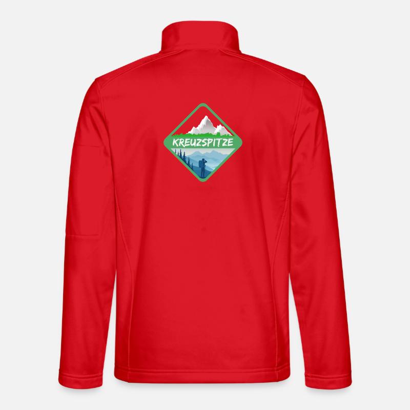 Mountains Kreuzspitze - Unisex Softshelljacke - Rot