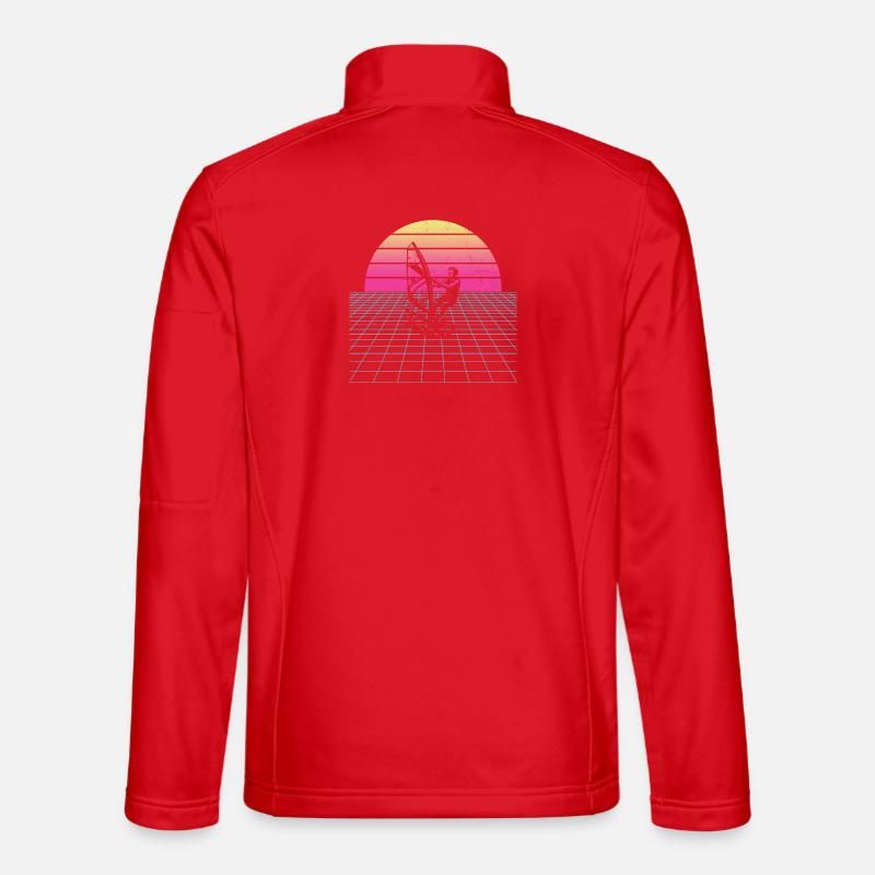 Statement for all windsurfers - Unisex Softshell Jacket - red
