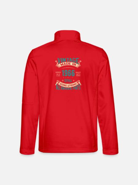 Vintage 1966 immer noch stark - Unisex Softshelljacke - Rot