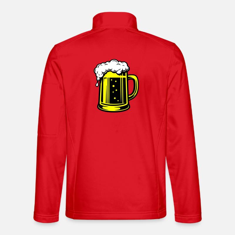 Bierkrug Symbol Bier - Unisex Softshelljacke - Rot