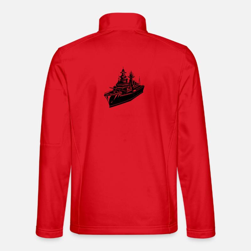 Battleship - Unisex Softshell Jacket - red