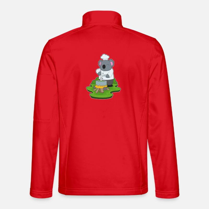 Koala Koch Kochtopf Kochen - Unisex Softshelljacke - Rot
