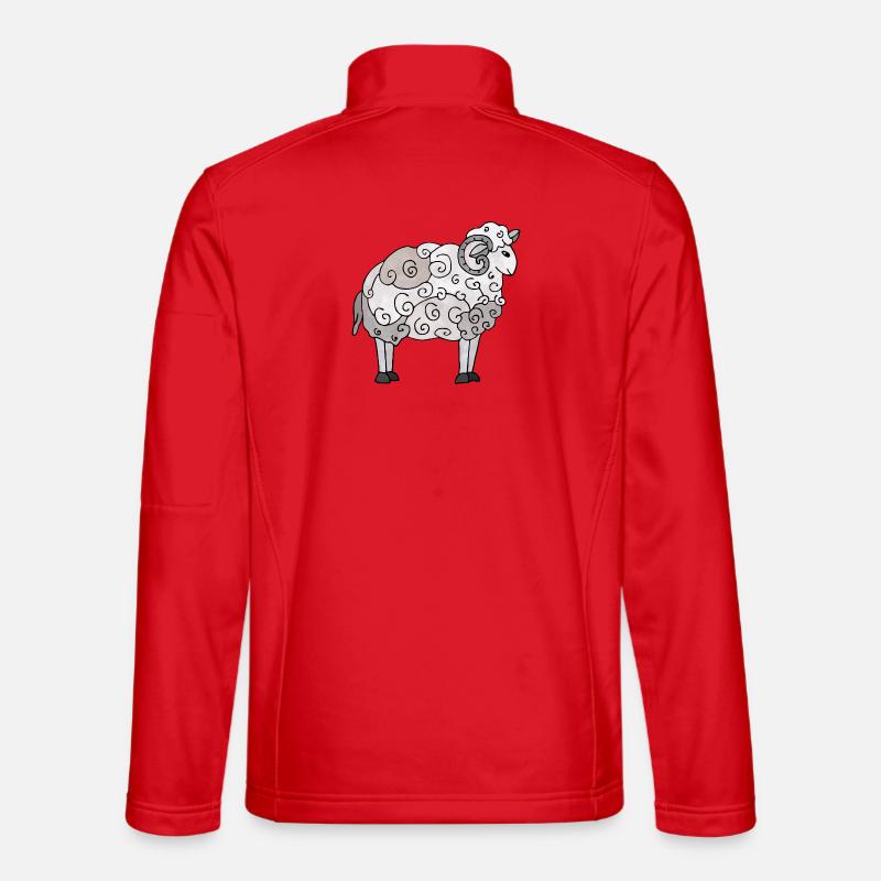 Aries - Unisex Softshell Jacket - red