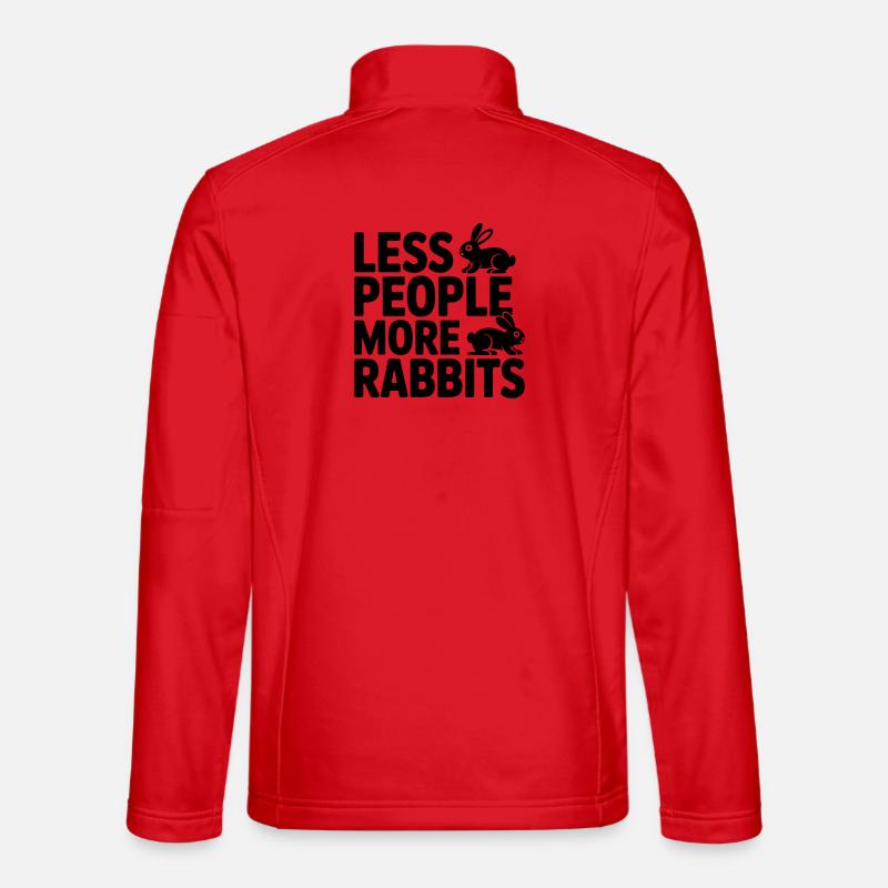 Hasen-Liebhaber: Mehr Hasen - Unisex Softshelljacke - Rot