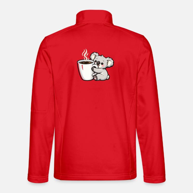 Kaffeetasse Koala Kuschelzauber - Unisex Softshelljacke - Rot