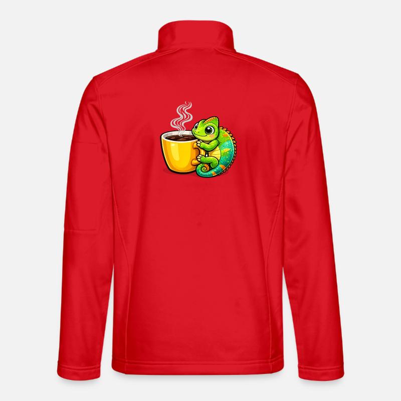 Coffee Dragon Cuddle Unisex Softshell Jacket