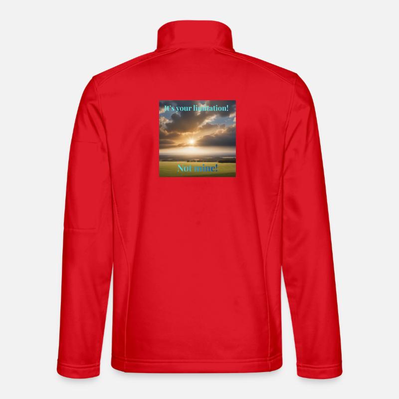 It's your limitation. Not mine - Unisex Softshelljacke - Rot
