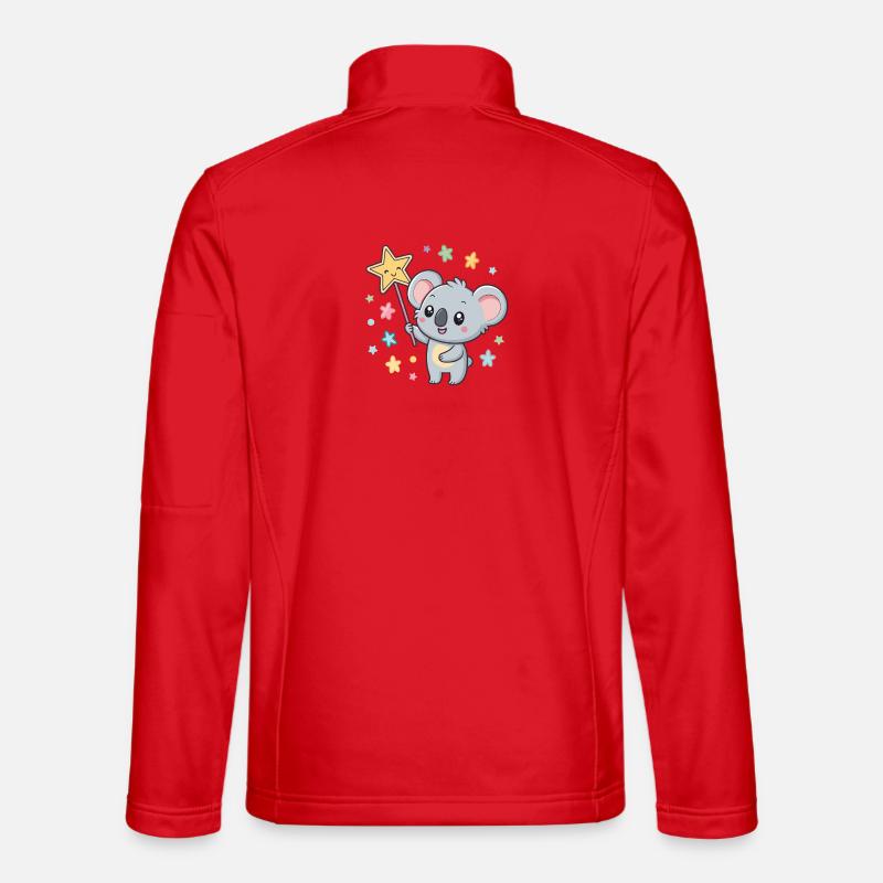 Koala-Magiestern - Unisex Softshelljacke - Rot