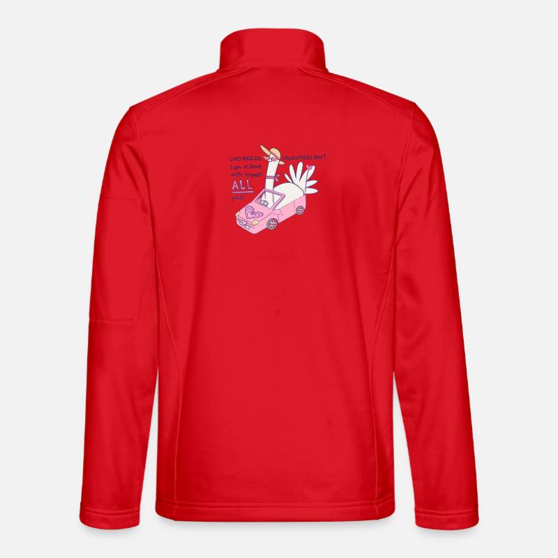 Who needs valentines day? - Unisex Softshell Jacket - red