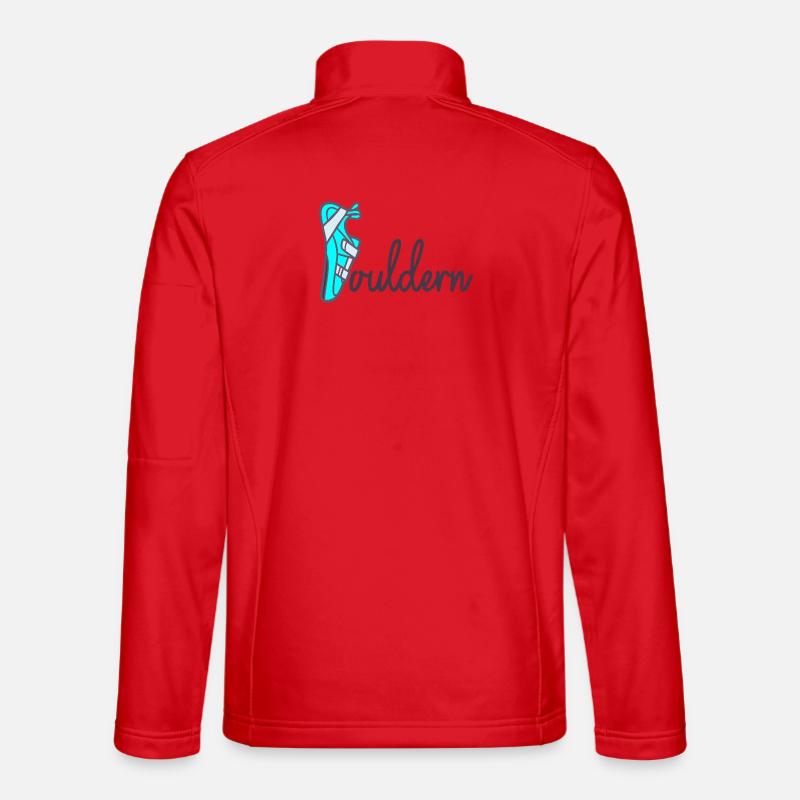 Father's Day Dad Bouldering - Unisex Softshell Jacket - red