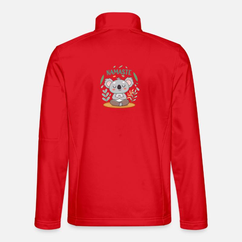 Koala Zen Namaste Unisex Softshelljacke