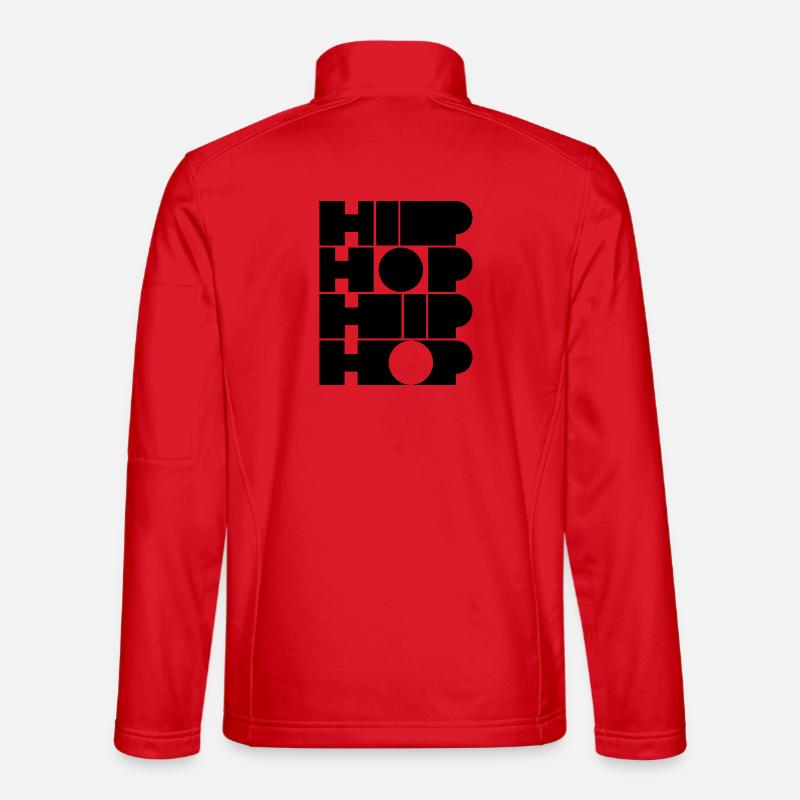 Hip-Hop-Mut typografisches Logodesign Unisex Softshelljacke