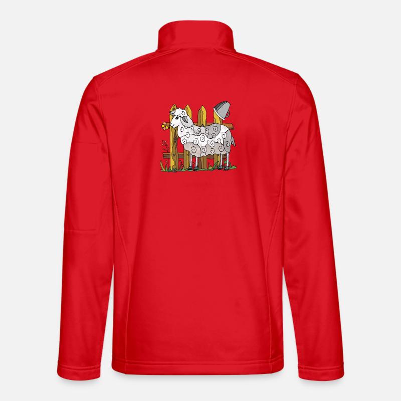 Sheep - Unisex Softshell Jacket - red