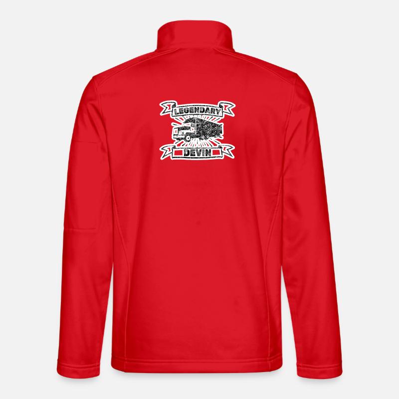 Devin as Truck - Unisex Softshell Jacket - red