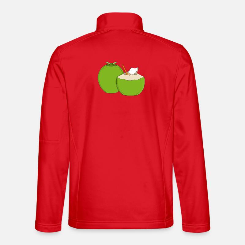 Emerald Coconut Splash - Unisex Softshelljacke - Rot