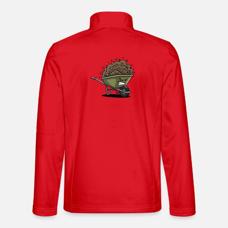 Wütender Schutt-Wagen - Unisex Softshelljacke - Rot