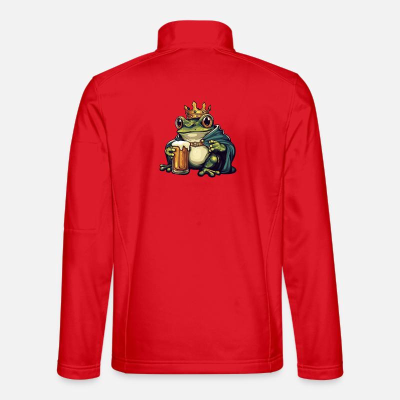 Frosch Bier König - Unisex Softshelljacke - Rot
