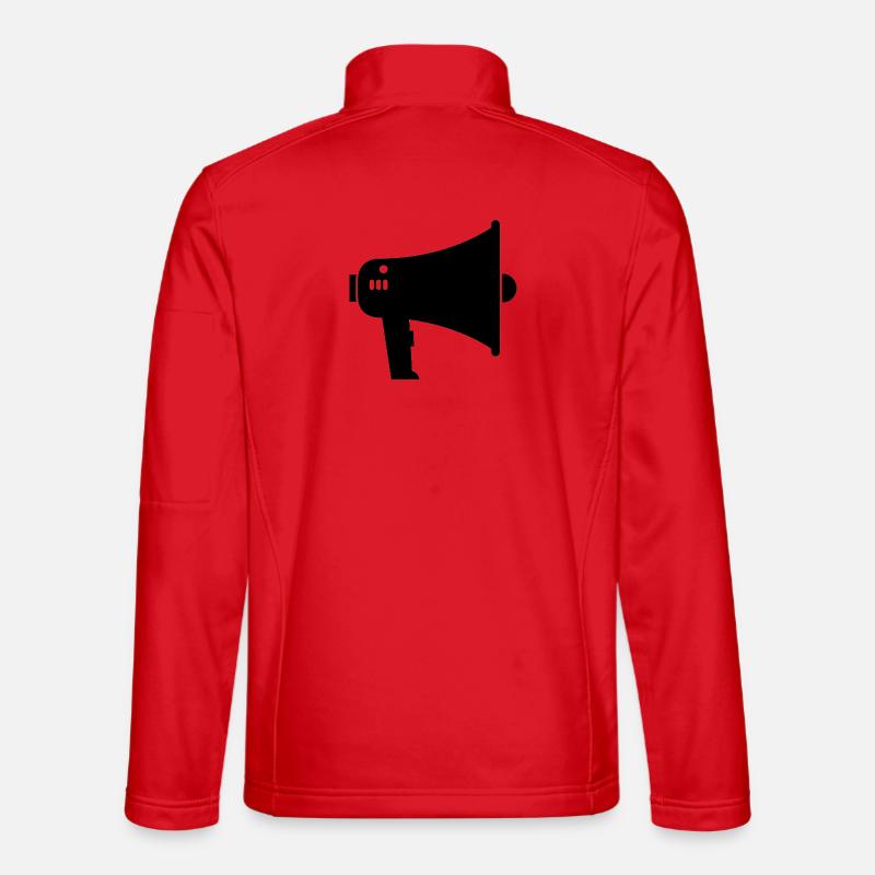 megaphone - Unisex Softshell Jacket - red