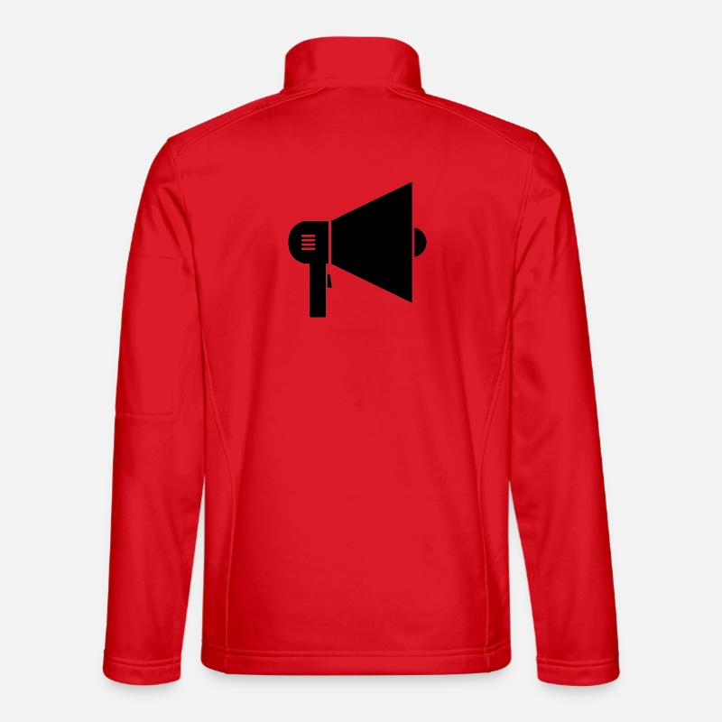 megaphone - Unisex Softshell Jacket - red