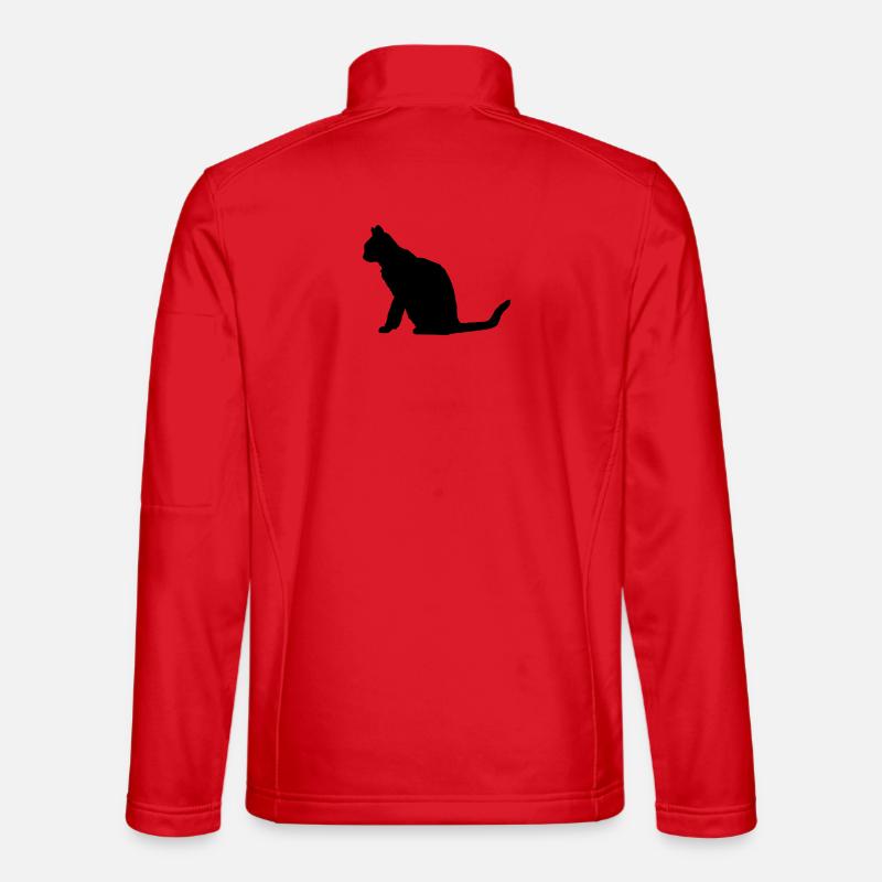 Cat - Unisex Softshell Jacket - red