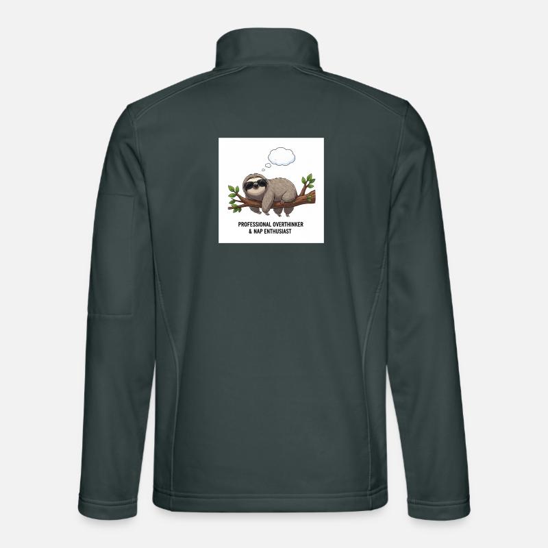 Sloth thinker on Tak Unisex Softshell Jacket
