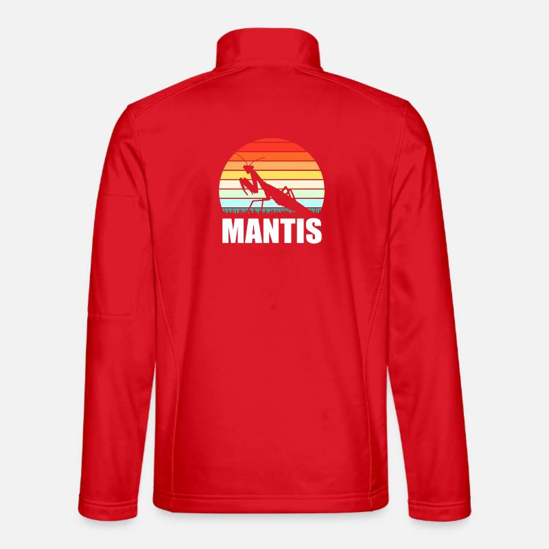 Mantis Gottesanbeter Gottesanbeterin - Unisex Softshelljacke - Rot