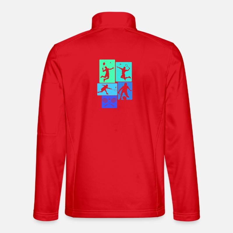 badminton  - Unisex Softshelljacke - Rot