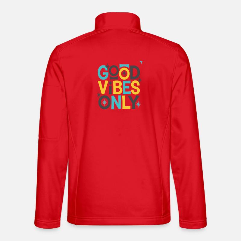 Nur gute Stimmung! - Unisex Softshelljacke - Rot