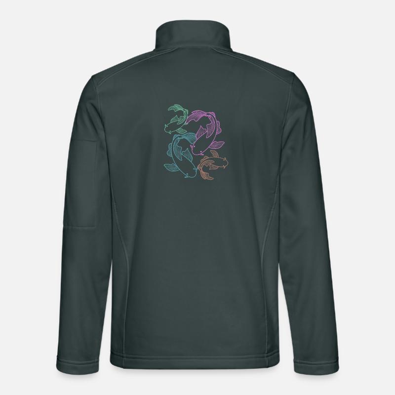 Koi Fish Koi Carp Koi Koi Koi Koi Koi Unisex Softshell Jacket