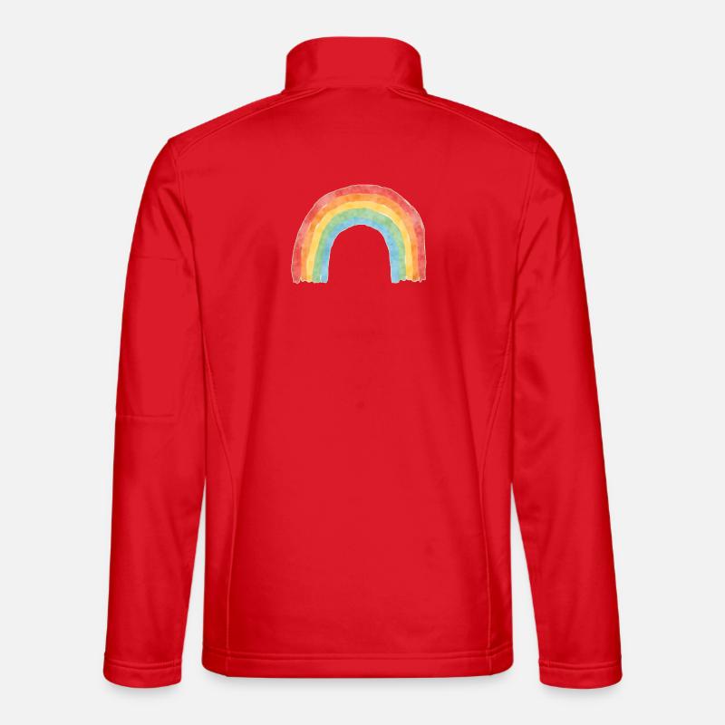 Regenbogen Unisex Softshelljacke
