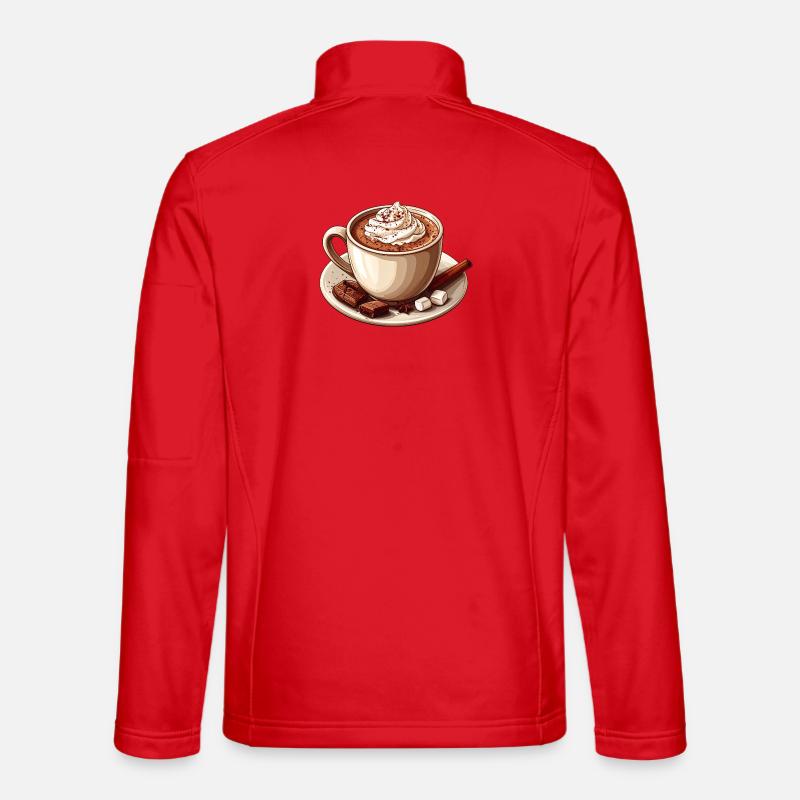 cacao Veste en tissu softshell Unisexe
