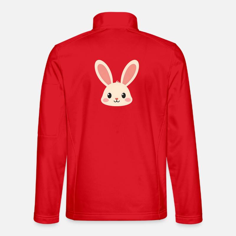 Rabbit Bunny - Unisex Softshell Jacket - red
