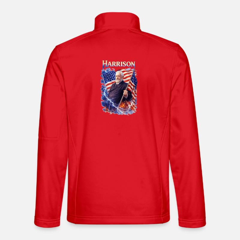 Harrison Patriot Thunder - Unisex Softshelljacke - Rot