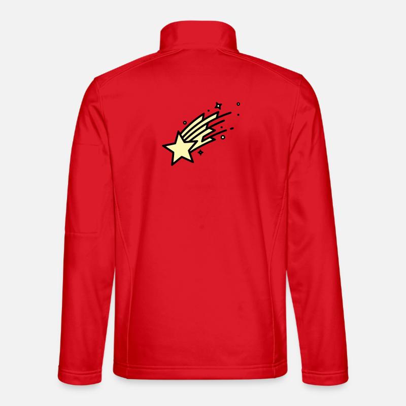 Shooting Star Comet Comic Unisex Softshell Jacket