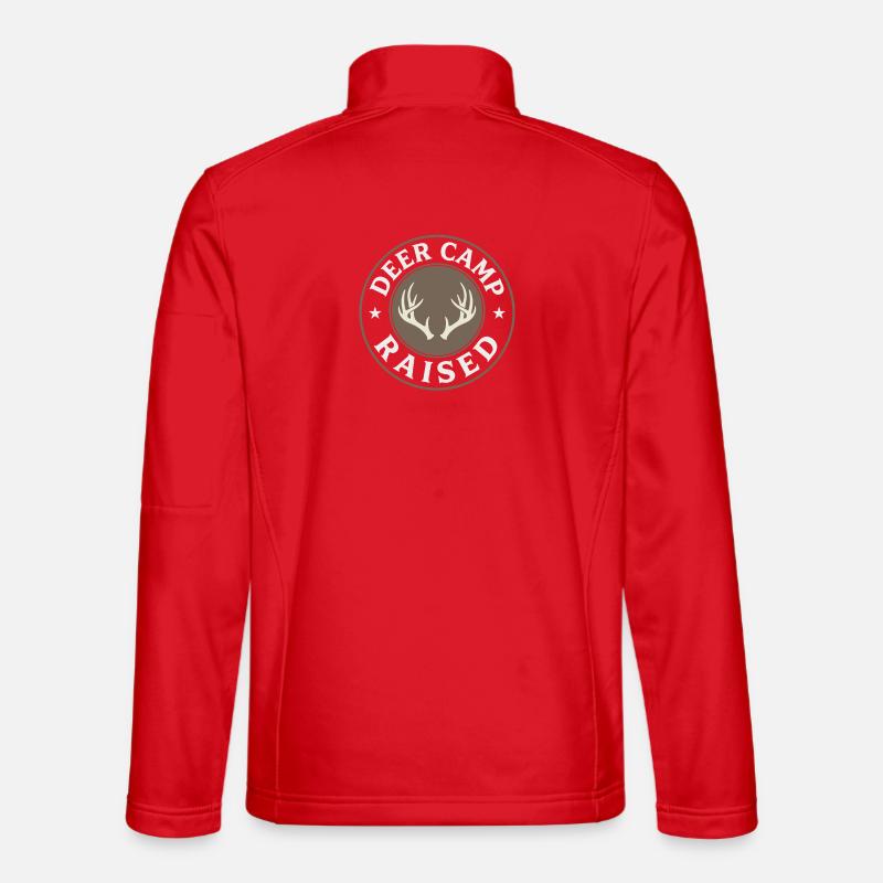 White-tailed hunter White-tail hunting Deer hunting - Unisex Softshell Jacket - red