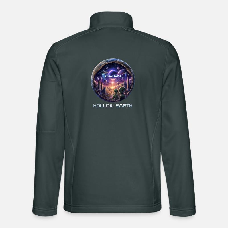 Alien Hollow Earth Unisex Softshell Jacket