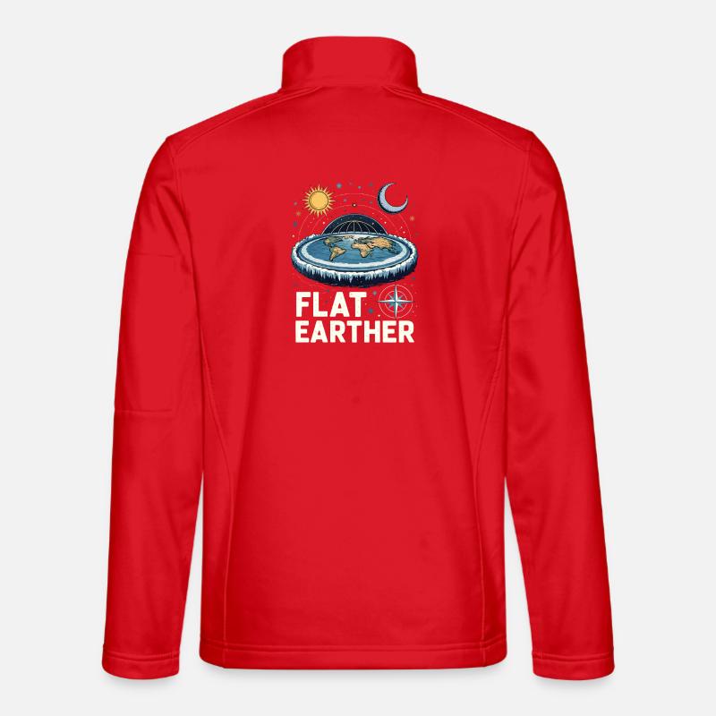 Flat-earthers - Unisex Softshell Jacket - red