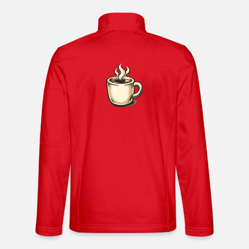 Kaffee-Whimsy Becher Sketch Unisex Softshelljacke